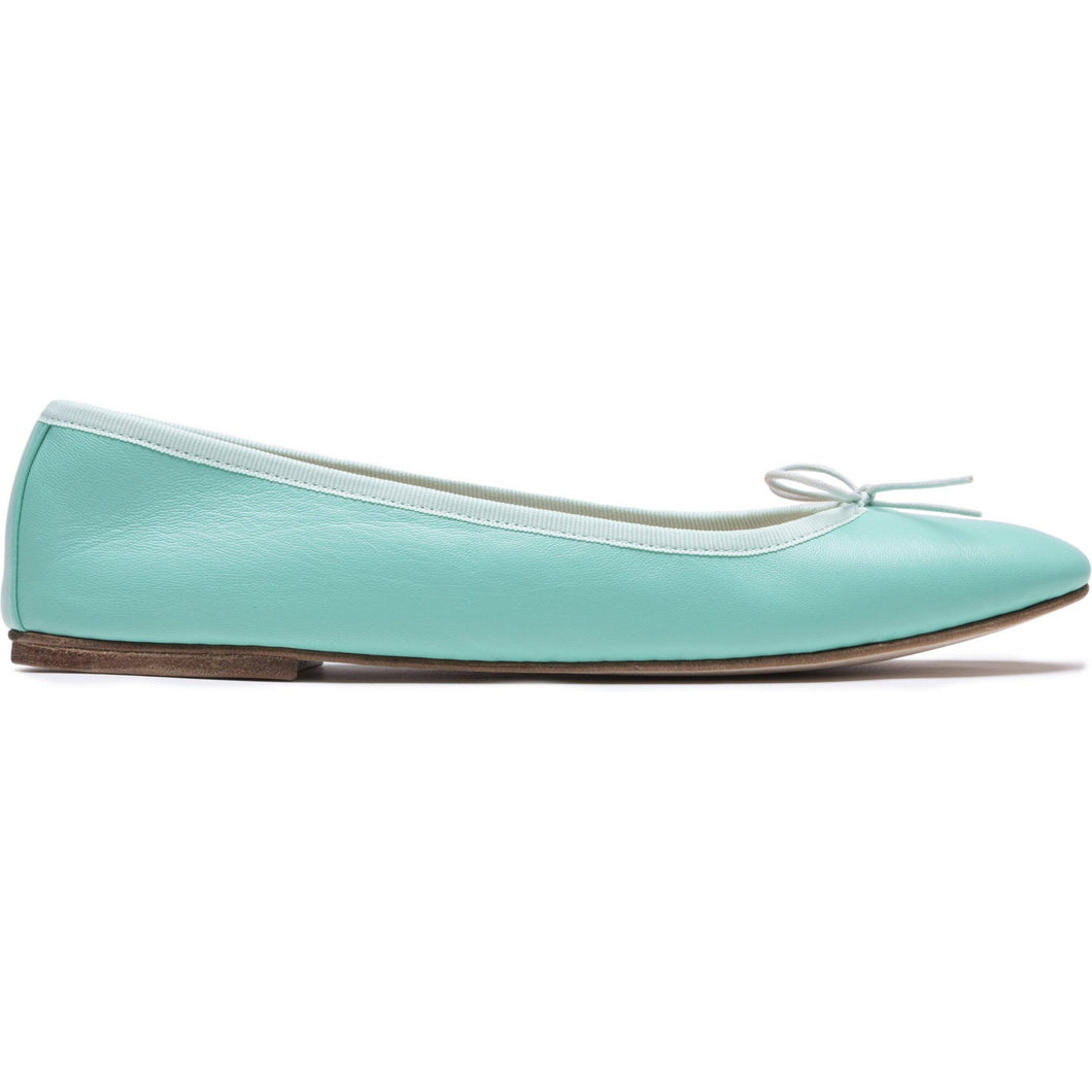 Nicole in Nappa Turchese-Ballerina-Spelta Milano