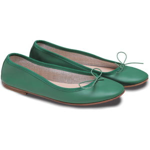 Nicole in Nappa Verde-Ballerina-Spelta Milano