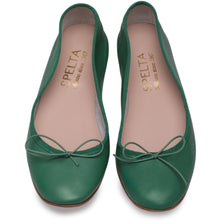 Carica l&#39;immagine nel visualizzatore di Gallery, Nicole in Nappa Verde-Ballerina-Spelta Milano
