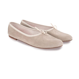 OLGA in Camoscio Beige-Ballerina-Spelta Milano