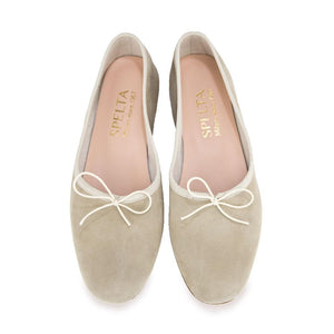 OLGA in Camoscio Beige-Ballerina-Spelta Milano