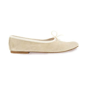 OLGA in Camoscio Beige-Ballerina-Spelta Milano