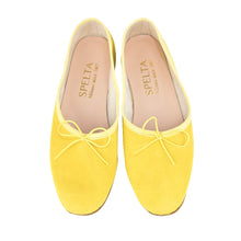 Carica l&#39;immagine nel visualizzatore di Gallery, OLGA in Camoscio Giallo-Ballerina-Spelta Milano
