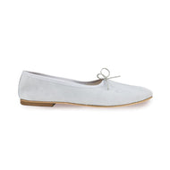 OLGA in Camoscio Grigio Chiaro-Ballerina-Spelta Milano