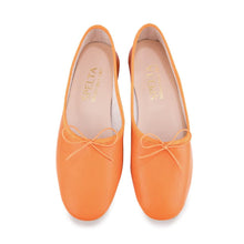 Carica l&#39;immagine nel visualizzatore di Gallery, OLGA in Nappa Arancio-Ballerina-Spelta Milano
