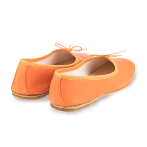 OLGA in Nappa Arancio-Ballerina-Spelta Milano