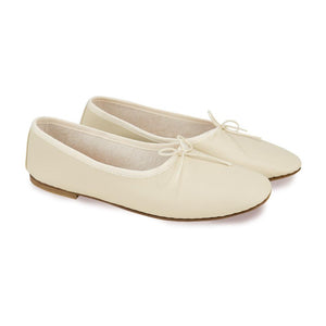 OLGA in Nappa Avorio-Ballerina-Spelta Milano