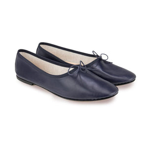 OLGA in Nappa Blu-Ballerina-Spelta Milano