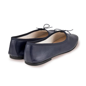OLGA in Nappa Blu-Ballerina-Spelta Milano