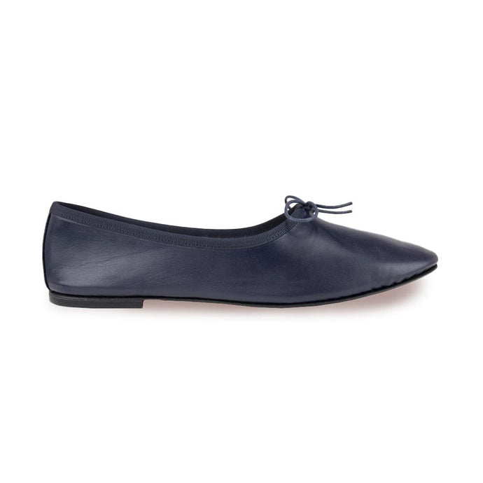 OLGA in Nappa Blu-Ballerina-Spelta Milano