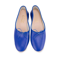 Carica l&#39;immagine nel visualizzatore di Gallery, OLGA in Nappa Bluette-Ballerina-Spelta Milano
