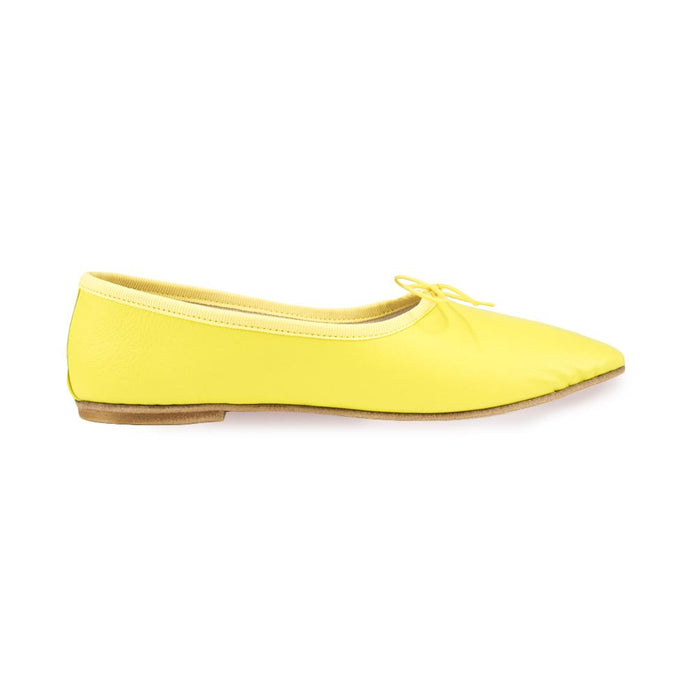 OLGA in Nappa Giallo-Ballerina-Spelta Milano