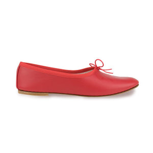 OLGA in Nappa Rosso-Ballerina-Spelta Milano