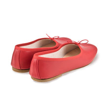 Carica l&#39;immagine nel visualizzatore di Gallery, OLGA in Nappa Rosso-Ballerina-Spelta Milano
