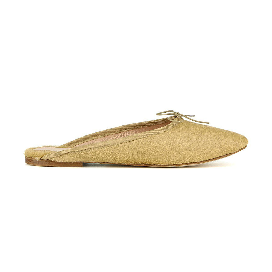 OLGA MULE in Cavallino Beige-Ballerina-Spelta Milano