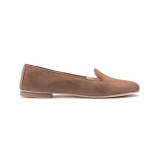 ORTENSIA in Camoscio Cioccolato-Slip-on-Spelta Milano