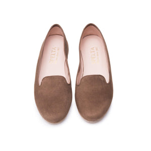 ORTENSIA in Camoscio Cioccolato-Slip-on-Spelta Milano