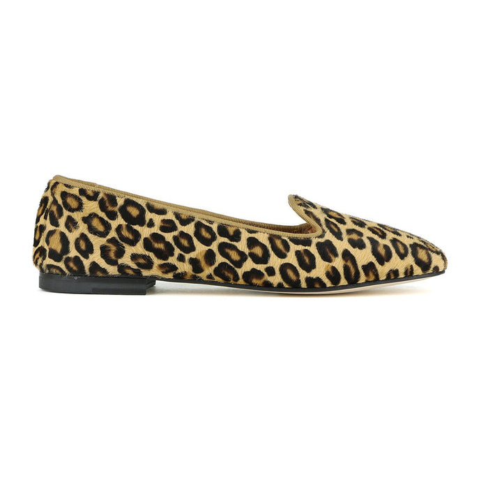 ORTENSIA in Cavallino Maculato Leopardo - Profilo Beige-Slip-on-Spelta Milano