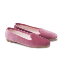 Load image into Gallery viewer, ORTENSIA in Velluto Rosa Antico-Slip-on-Spelta Milano
