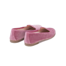 Carica l&#39;immagine nel visualizzatore di Gallery, ORTENSIA in Velluto Rosa Antico-Slip-on-Spelta Milano
