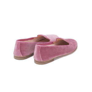 ORTENSIA in Velluto Rosa Antico-Slip-on-Spelta Milano