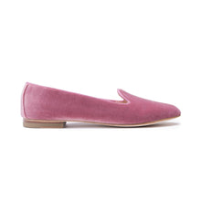 Load image into Gallery viewer, ORTENSIA in Velluto Rosa Antico-Slip-on-Spelta Milano
